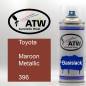 Preview: Toyota, Maroon Metallic, 396: 400ml Sprühdose, von ATW Autoteile West.